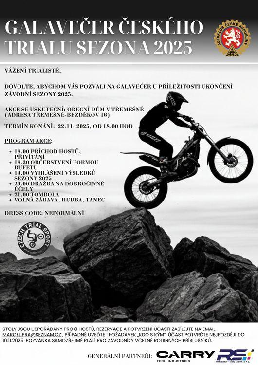 Galavečer Českého trialu sezóna 2025